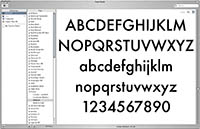 Apple's FontBook